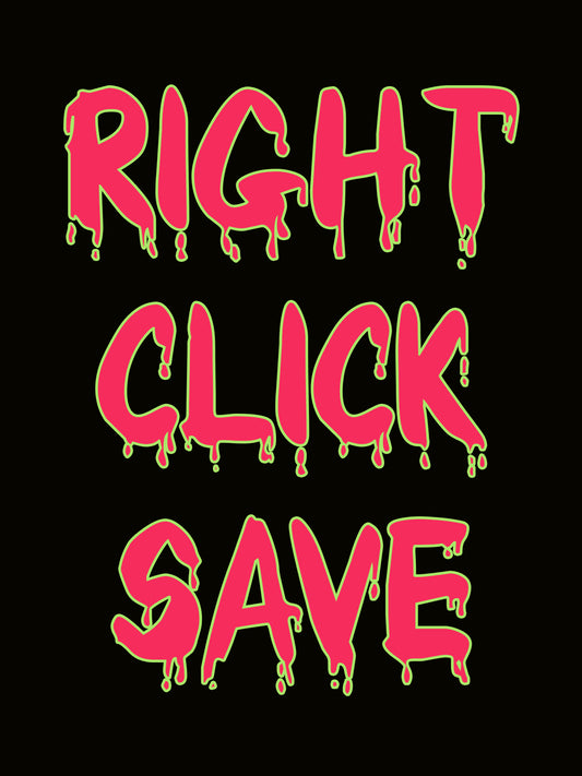 Right Click Save Canvas Print | Canvas Print | Wall Art | NFT Display | Custom Canvas Prints | Photo to Canvas | FREE SHIPPING